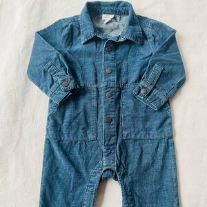 Denim Blue Kids Jumpsuit